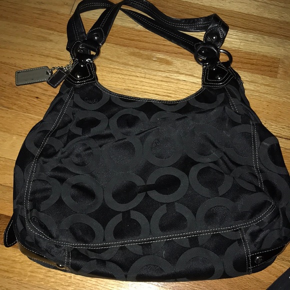 Vintage Black Coach Bag - Picture 2 of 3